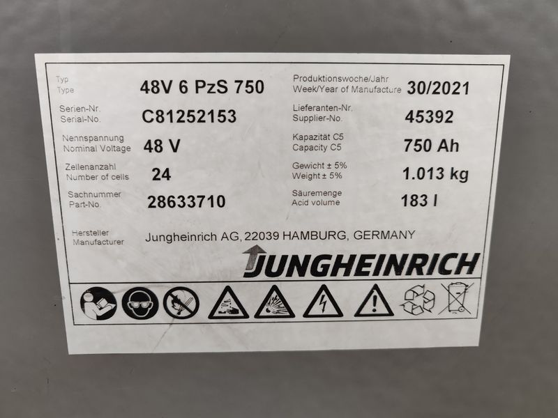 Jungheinrich EFG 320 4.8m/ 3728mh/ 4v &mdash; вживана складська техніка | Booster Lift