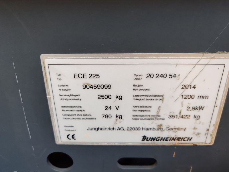 Jungheinrich ECE225 2400mm, DEFECT &mdash; б/у складская техника | Booster Lift