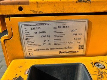 Jungheinrich EJE 120 &mdash; вживана складська техніка | Booster Lift