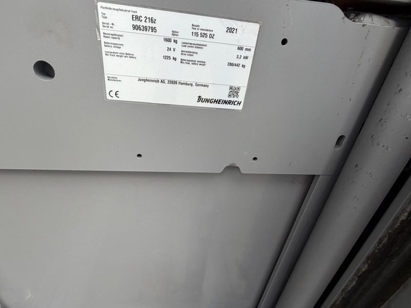 Jungheinrich ERC 216z - 525DZ Triplex Initalhub &mdash; б/у складская техника | Booster Lift