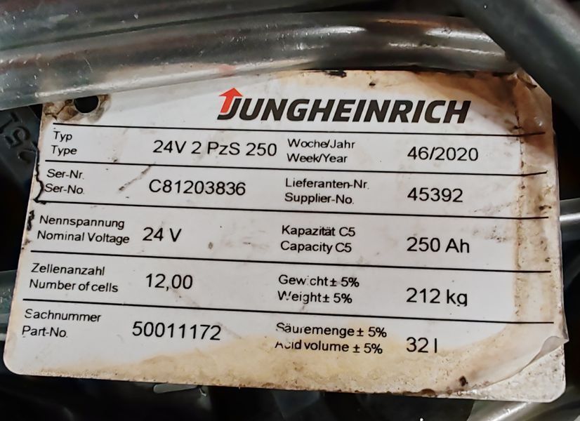Jungheinrich EJE 116 1.6t/ 990h/ 250ah &mdash; вживана складська техніка | Booster Lift